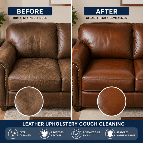 Before and after odour treatment
